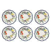 Casa Domani Frutta Scalloped 19cm Porcelain Side Plates