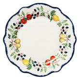 Casa Domani Frutta Scalloped 27cm Porcelain Dinner Plates