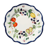 Casa Domani 12 Piece Frutta Scalloped Porcelain Dinner Set