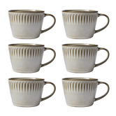 Casa Domani Leros 430ml Stoneware Coffee Mugs