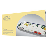 Casa Domani Frutta Scalloped Porcelain Oblong Platter