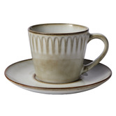 Casa Domani Leros 200ml Stoneware Cups &amp; Saucers