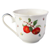 Casa Domani Frutta Scalloped 280ml Porcelain Cups &amp; Saucers