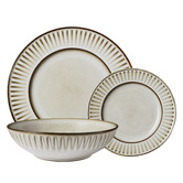 Casa Domani 12 Piece Leros Stoneware Dinner Set