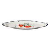 Casa Domani Frutta Scalloped 35cm Porcelain Oval Platter