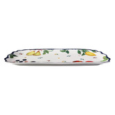 Casa Domani Frutta Scalloped Porcelain Oblong Platter
