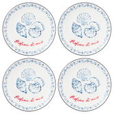 Casa Domani Shell Porcelain Coupe Side Plates