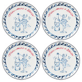 Casa Domani Mermaid Porcelain Coupe Side Plates