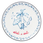 Casa Domani Palm Porcelain Coupe Side Plates