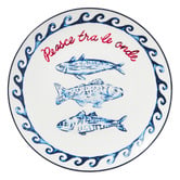 Casa Domani Pesce Porcelain Coupe Side Plates