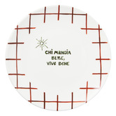 Casa Domani Mangia Porcelain Coupe Side Plates