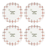 Casa Domani Mangia Porcelain Coupe Side Plates