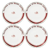 Casa Domani Caffe Porcelain Coupe Side Plates