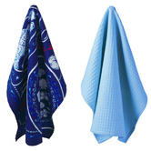 Casa Domani 2 Piece Ocean Blue Sirena Tea Towel Set