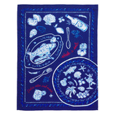 Casa Domani 2 Piece Ocean Blue Sirena Tea Towel Set