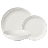 Casa Domani 12 Piece Cordone Porcelain Coupe Dinner Set