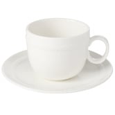 Casa Domani Cordone 225ml Porcelain Coupe Cups &amp; Saucers