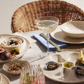 Casa Domani Il Mare Stoneware Chip &amp; Dip Platter