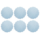 Casa Domani Blue Banda Leather-Look Placemats