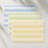 Casa Domani Stripes Banda Scallop Placemats