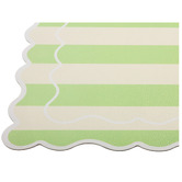 Casa Domani Stripes Banda Scallop Placemats