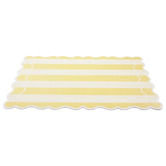 Casa Domani Stripes Banda Scallop Placemats