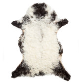 All Natural Hides and Sheepskins Black Curly Sheep Rug