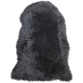 All Natural Hides and Sheepskins Noir Sheepskin Rug