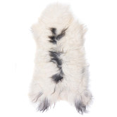 All Natural Hides and Sheepskins Icelandic Dalmation Sheep Rug