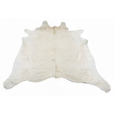 All Natural Hides and Sheepskins White Natural Cowhide Rug