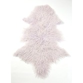 All Natural Hides and Sheepskins Lavender Mongolian Sheepskin Rug