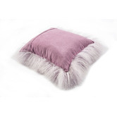 All Natural Hides and Sheepskins Lavender Mongolian Sheepskin Cushion