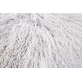 All Natural Hides and Sheepskins Lavender Mongolian Sheepskin Cushion