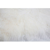 All Natural Hides and Sheepskins Ivory Mongolian Sheepskin Blanket