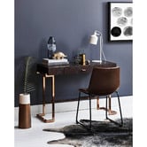 All Natural Hides and Sheepskins Dark Black Speckled Natural Cowhide Rug