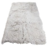 All Natural Hides and Sheepskins Mongolian Sheepskin Blanket
