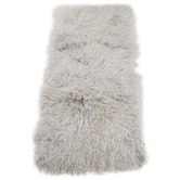 All Natural Hides and Sheepskins Bilay Mongolian Sheepskin Throw