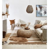All Natural Hides and Sheepskins Ice Mongolian Sheepskin Cushion