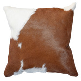 All Natural Hides and Sheepskins Cow Hide Cushion
