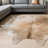 All Natural Hides and Sheepskins Medium Brindle Natural Cowhide Rug