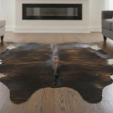 All Natural Hides and Sheepskins Dark Natural Brindle Cow Hide