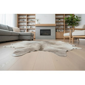 All Natural Hides and Sheepskins Light Cafe Natural Cowhide Rug