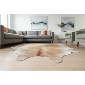 All Natural Hides and Sheepskins Medium Brindle Natural Cowhide Rug
