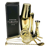Gimlet Lane 10 Piece Gold Professional Home Bar Kit