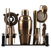 Gimlet Lane Antique-Style Copper 14 Piece Cocktail Set