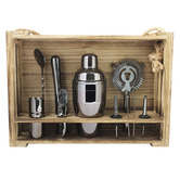 Gimlet Lane 11 Piece Cocktail Maker with Hanging Stand Set