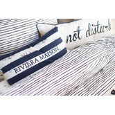 Bedding House Brave Stripe Dark Blue Rectangular Cushion