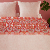 Bedding House Pink Oilily Paisley Cotton Sateen Quilt Cover Set