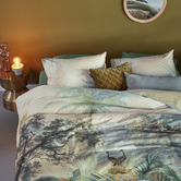 Bedding House Green Panoramic Cotton Quilt Cover Set