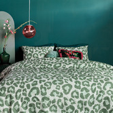 Bedding House Green Fabrice Cotton Quilt Cover Set